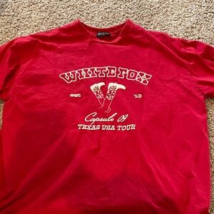 White Fox Boutique Red Short-Sleeve Graphic Tee
